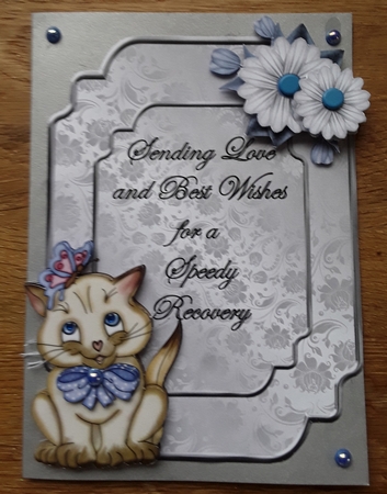 Matching blank insert for the design sheet - Get Well Soon 12 by Shirley Taylor