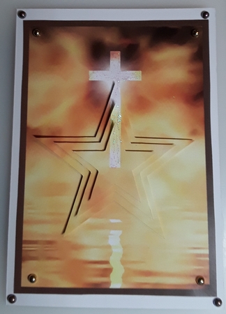 Easter Cross Star Pyramid by Shirley Taylor