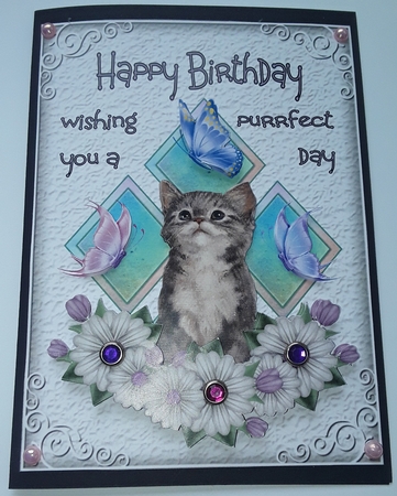 Matching blank insert sheet for the design sheet - Cute Cats 4 by Shirley Taylor