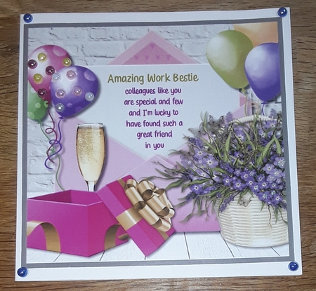 Amazing Work Bestie Birthday by Shirley Taylor