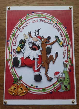 Santa is Dashin, Dancin, and Prancin 8x8 & A5 mini kit by Shirley Taylor