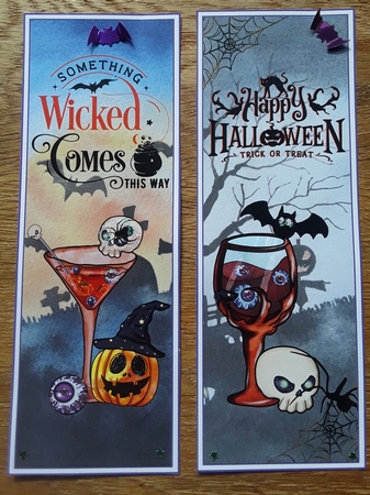 Halloween/Birthday 4 x Bookmarks 6 by Shirley Taylor