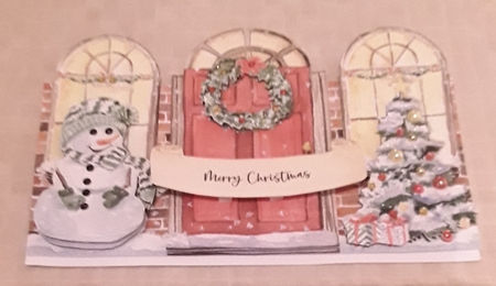 Over the Edge Christmas Door 2 by Shirley Taylor