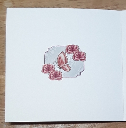 Matching blank insert sheet for the design sheet - Love in a Teacup by Shirley Taylor