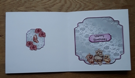 I Think Shes Snoring - 6x6 Circular topper with decoupage by Shirley Taylor