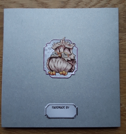 I Think Shes Snoring - 6x6 Circular topper with decoupage by Shirley Taylor