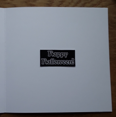 Purple Halloween 1 - 6x6 inch card front with decoupage by Shirley Taylor