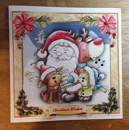 8x8 Tis The Season To Be Jolly by Shirley Taylor