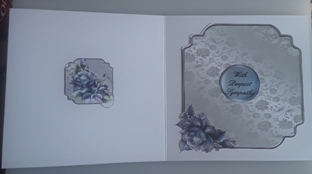 Matching blank insert for the design sheet - Sympathy 16 by Shirley Taylor