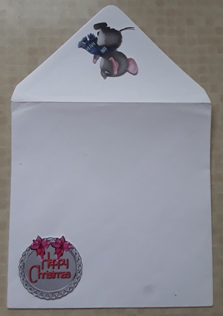 From Our Kitty to Your Kitty 2 - 5 inch circular topper with decoupage and 5 greeting boxes by Shirley Taylor