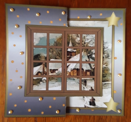 Christmas Scene and Window Fold Back 9 by Shirley Taylor
