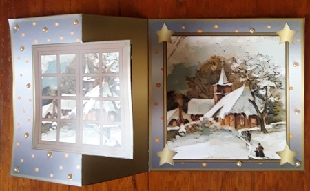 Christmas Scene and Window Fold Back 9 by Shirley Taylor