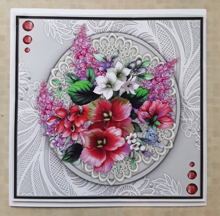 8x8 Beautiful Mixed Flowers by Shirley Taylor