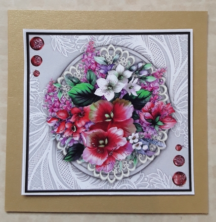 8x8 Beautiful Mixed Flowers by Shirley Taylor