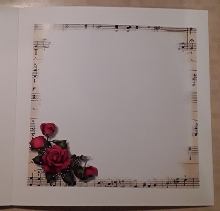 Fabulous Floral With Sheet Music - Red Roses by Shirley Taylor