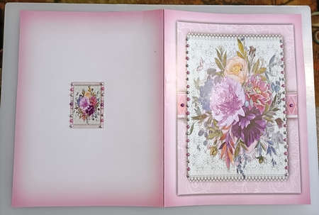 A5, Print and Fold ,Lilac Roses by Shirley Taylor