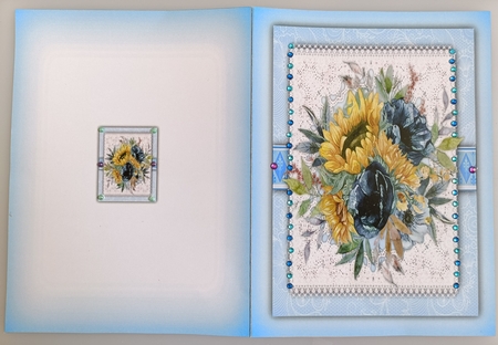 A5, Print and Fold ,Summer Sunflowers by Shirley Taylor