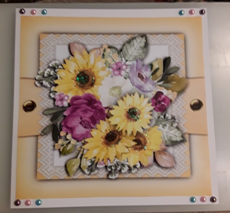 8x8 Mini Kit, Beautiful Lace and Sunshine Sunflowers by Shirley Taylor