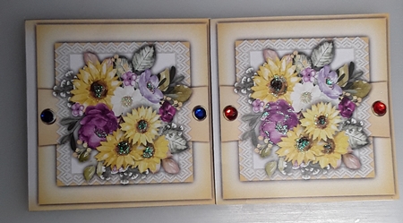 8x8 Mini Kit, Beautiful Lace and Sunshine Sunflowers by Shirley Taylor