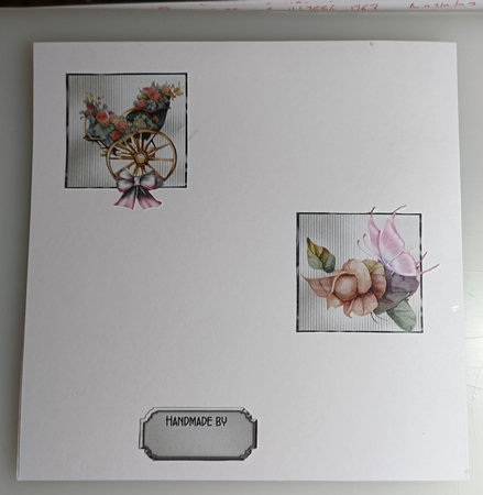 Matching insert sheet for the design sheet - Floral Carriage 1 by Shirley Taylor