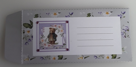 Vintage Teddy Bear #3 (7x7 inch square card kit) by Shirley Taylor