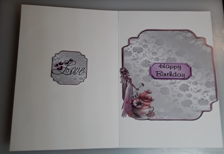 Matching insert sheet for the design sheet - Fairy Tea Cup 1, by Shirley Taylor