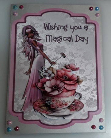 Matching insert sheet for the design sheet - Fairy Tea Cup 1, by Shirley Taylor