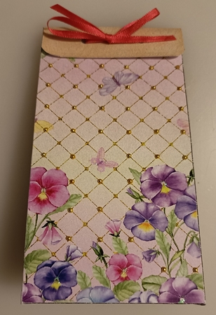 Pansy pinch bag 1 by Shirley Taylor