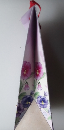 Pansy pinch bag 3 by Shirley Taylor