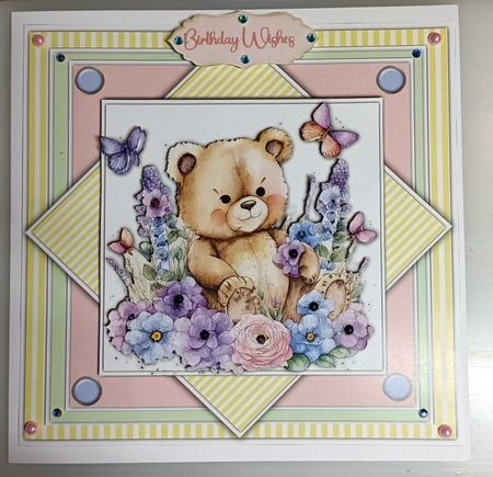 8x8 Mini Kit, Gorgeous Ted In the Garden by Shirley Taylor