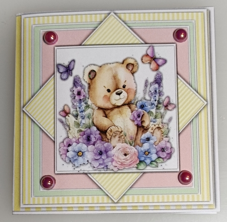 8x8 Mini Kit, Gorgeous Ted In the Garden by Shirley Taylor