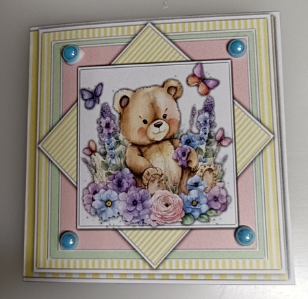 8x8 Mini Kit, Gorgeous Ted In the Garden by Shirley Taylor