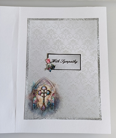 Matching insert sheet for the design sheet - Church Windows 1, Sympathy. by Shirley Taylor