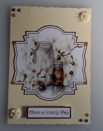 Honey, bees and flowers toppers by Shirley Taylor