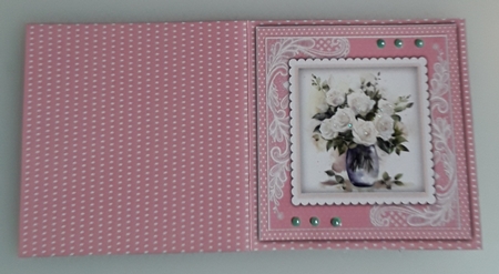 8x8 Mini Kit, Beautiful White Roses , Pyramid by Shirley Taylor
