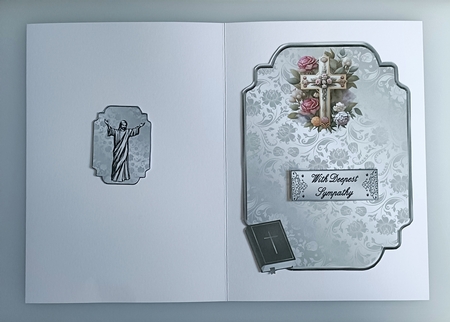 Matching insert sheet for the design sheet - Sympathy Cross 2 by Shirley Taylor