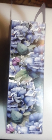 Blue and purple floral gift bag 9 by Shirley Taylor