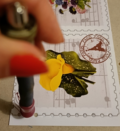 4 Pretty Floral Toppers A Variety (Set Three) by Shirley Taylor