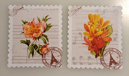 4 Pretty Floral Toppers A Variety (Set Three) by Shirley Taylor