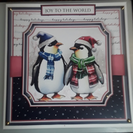 Christmas Penguins Topper Kit  by Shirley Taylor