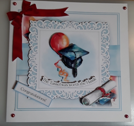 The Tassel was worth the Hassle Graduation Cap with Balloon No.1 by Shirley Taylor