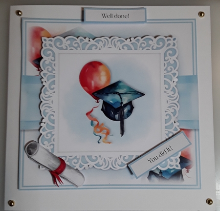 The Tassel was worth the Hassle Graduation Cap with Balloon No.1 by Shirley Taylor