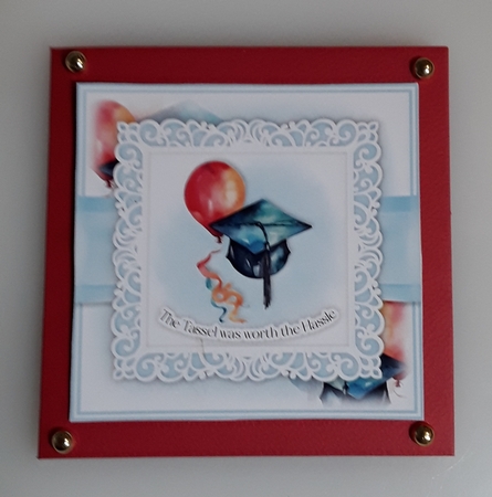 The Tassel was worth the Hassle Graduation Cap with Balloon No.1 by Shirley Taylor
