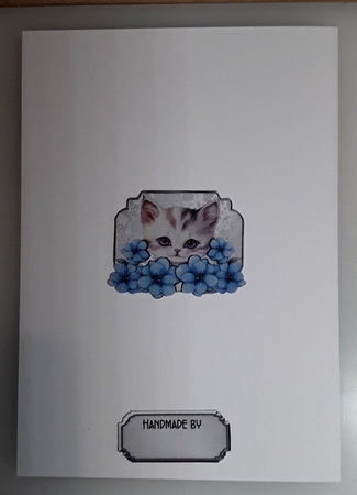 Matching insert sheet for the design sheet - Kitties and Teacups 2, by Shirley Taylor