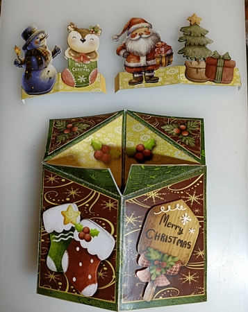 Ho Ho Ho Its Christmas - Tuxedo Pop Up Box by Shirley Taylor