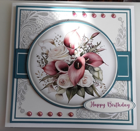 8x8 Mini Kit, Gorgeous Roses and Calla Lillys by Shirley Taylor
