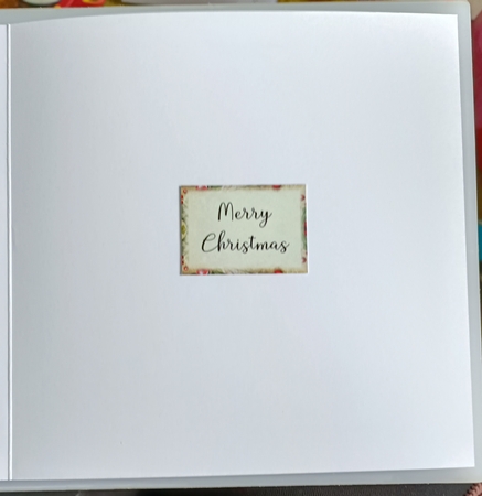 Vintage Christmas Stamp - Steam Train 8x8 by Shirley Taylor