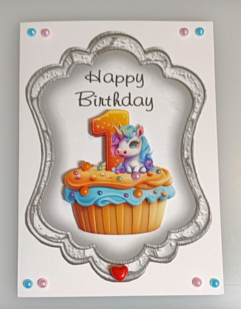 Unicorn Birthdays Part 1 Bumper Kit 27 - 12 sheets, Card fronts, decoupage, inserts, image sheet, and greeting boxes by Shirley Taylor