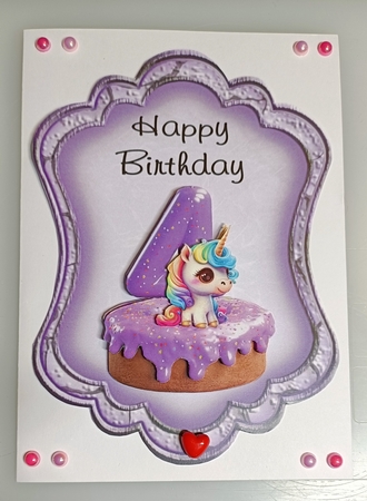 Unicorn Birthdays Part 1 Bumper Kit 27 - 12 sheets, Card fronts, decoupage, inserts, image sheet, and greeting boxes by Shirley Taylor