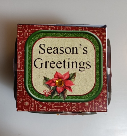 Cute Christmas Dogs Green Box by Shirley Taylor
